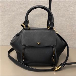 Like New Black Tory Burch Half Moon